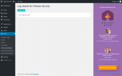 Page screenshot: Tools → ITSec Log Cleaner