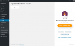 Page screenshot: Tools → ITSec Log Cleaner