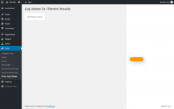 Page screenshot: Tools → ITSec Log Cleaner