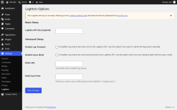 Page screenshot: Settings &rarr; LogHero