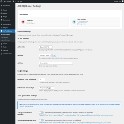Page screenshot: AI FAQ Builder