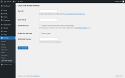 Page screenshot: Settings → Login with Google