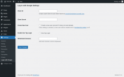 Page screenshot: Settings → Login with Google