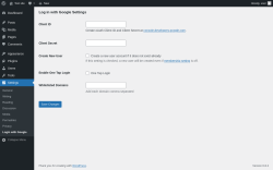 Page screenshot: Settings → Login with Google