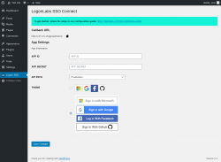 Page screenshot: Logon SSO