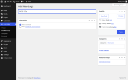 Page screenshot: Logo slider &rarr; Add New Logo