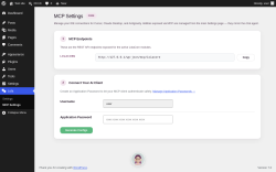 Page screenshot: Lola &rarr; MCP Settings