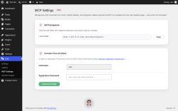 Page screenshot: Lola &rarr; MCP Settings