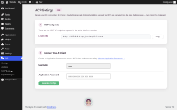 Page screenshot: Lola &rarr; MCP Settings