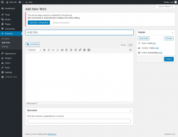 Page screenshot: Glossary &rarr; Add Term