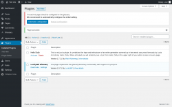 Page screenshot: Plugins &lsaquo; Test site &mdash; WordPress