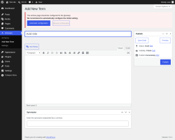 Page screenshot: Glossary &rarr; Add New Term