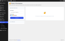 Page screenshot: LuviaEdu &rarr; Roles & Permissions