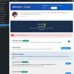 Page screenshot: LWSCache