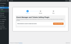 Page screenshot: Events