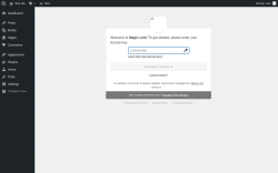 Page screenshot: &lsaquo; Test site &mdash; WordPress