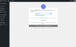 Page screenshot: &lsaquo; Test site &mdash; WordPress