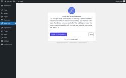 Page screenshot: Magic Link &lsaquo; Test site &mdash; WordPress