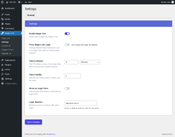 Page screenshot: Magic Link &rarr; Settings