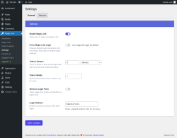 Page screenshot: Magic Link &rarr; Settings