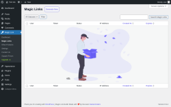 Page screenshot: Magic Link &rarr; Magic Links