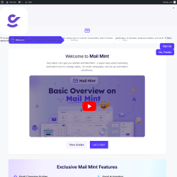 Page screenshot: Mail Mint - Setup Wizard