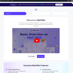 Page screenshot: Mail Mint - Setup Wizard
