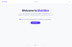 Page screenshot: Mail Mint - Setup Wizard