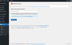 Page screenshot: MC4WP → Form