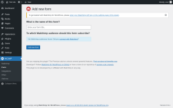 Page screenshot: MC4WP &rarr; Form