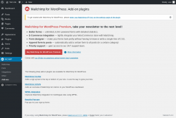 Page screenshot: MC4WP &rarr; Add-ons