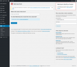 Page screenshot: MC4WP &rarr; Form