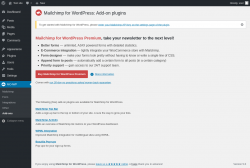 Page screenshot: MC4WP &rarr; Add-ons