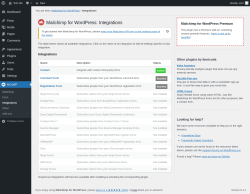 Page screenshot: MC4WP &rarr; Integrations
