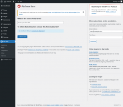 Page screenshot: MC4WP &rarr; Form