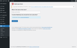 Page screenshot: MC4WP &rarr; Form