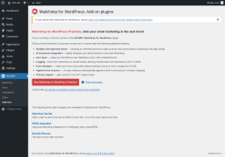 Page screenshot: MC4WP &rarr; Add-ons