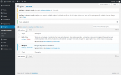 Page screenshot: Plugins &lsaquo; Test site &mdash; WordPress