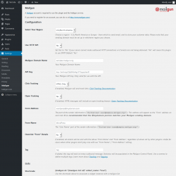 Page screenshot: Settings  &rarr; Mailgun