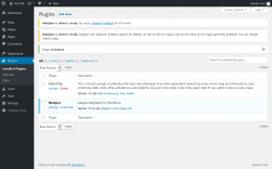 Page screenshot: Plugins &lsaquo; Test site &mdash; WordPress