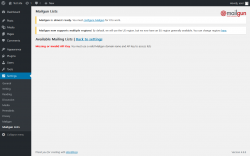 Page screenshot: Settings  &rarr; Mailgun Lists