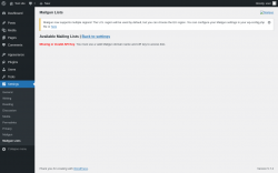 Page screenshot: Settings &rarr; Mailgun Lists
