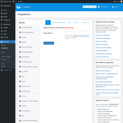 Page screenshot: MailOptin → Integrations →  MailerLite Classic