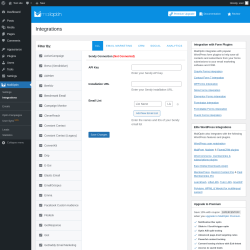 Page screenshot: MailOptin → Integrations →  Sendy