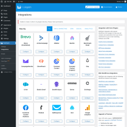 Page screenshot: MailOptin → Integrations