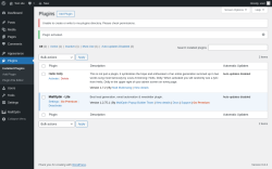 Page screenshot: Plugins ‹ Test site — WordPress