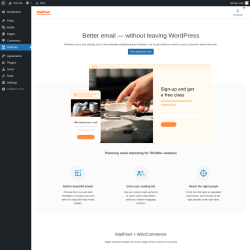 Page screenshot: MailPoet → Upgrade