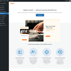 Page screenshot: MailPoet → Upgrade