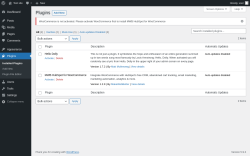 Page screenshot: Plugins ‹ Test site — WordPress