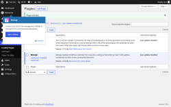 Page screenshot: Plugins &lsaquo; Test site &mdash; WordPress